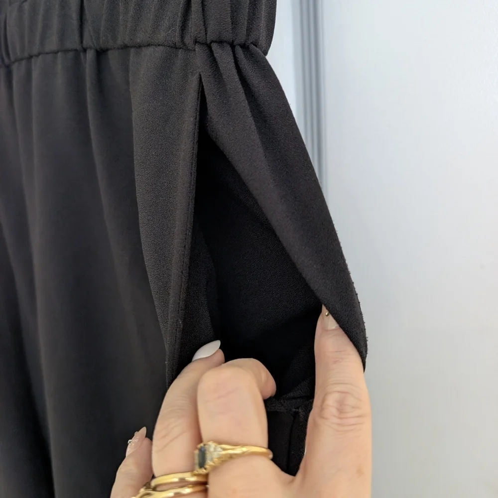 Reitmans Xl Black Jumpsuit With Shoulder Cut Outs - Picture 6 of 9